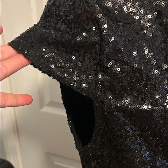 WYLDR Shimmering Black Sequin Romper A - Picture 3 of 7